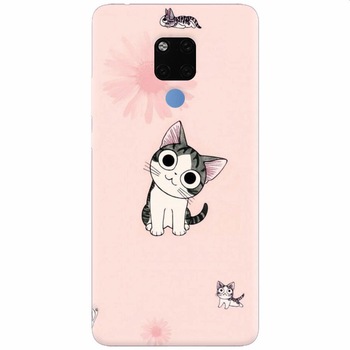 Husa silicon pentru Huawei Mate 20X, Cute Cat 101 Husa silicon pentru Huawei Mate 20X, Cute Cat 101