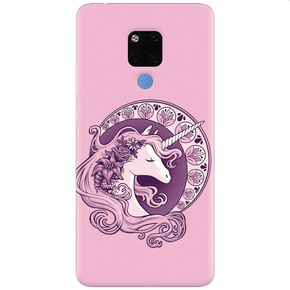 Husa silicon pentru Huawei Mate 20X, Purple Unicorn