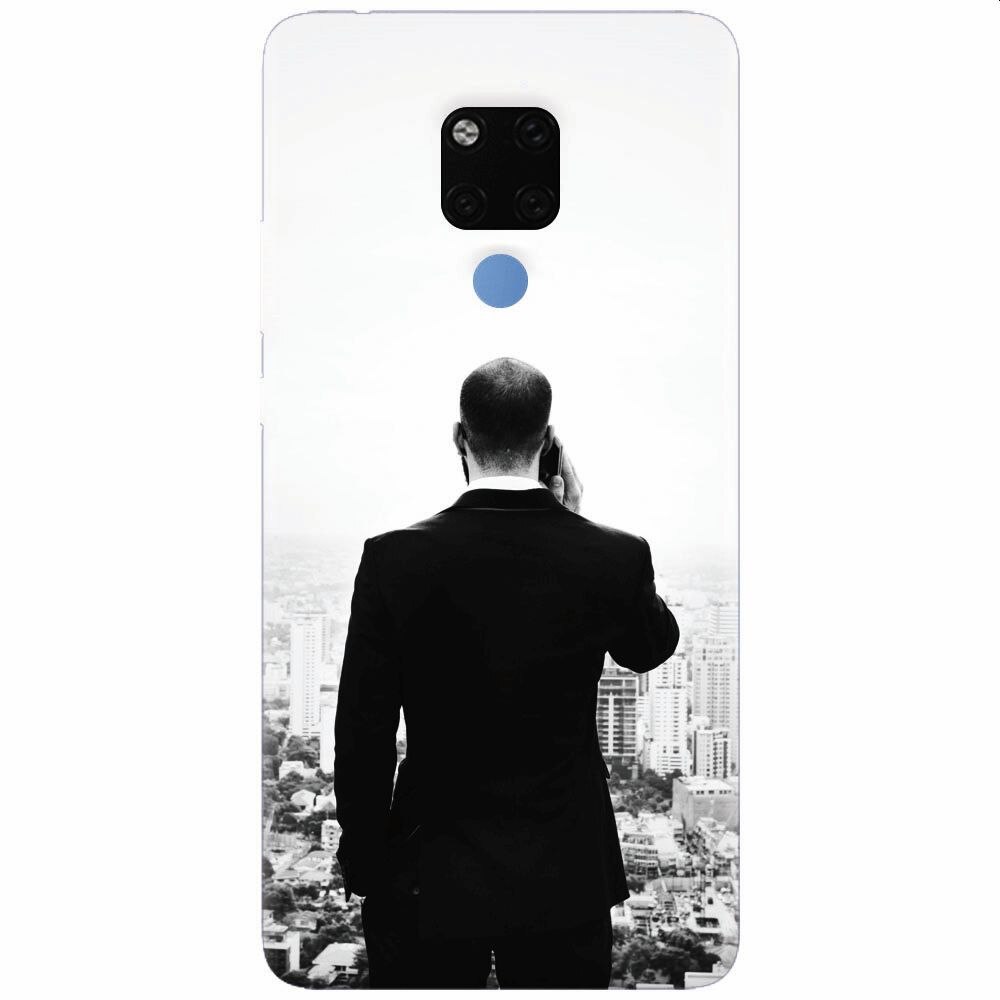 Husa silicon pentru Huawei Mate 20X, Man In Suit