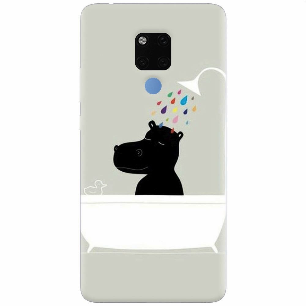 Husa silicon pentru Huawei Mate 20X, Hippo Bath