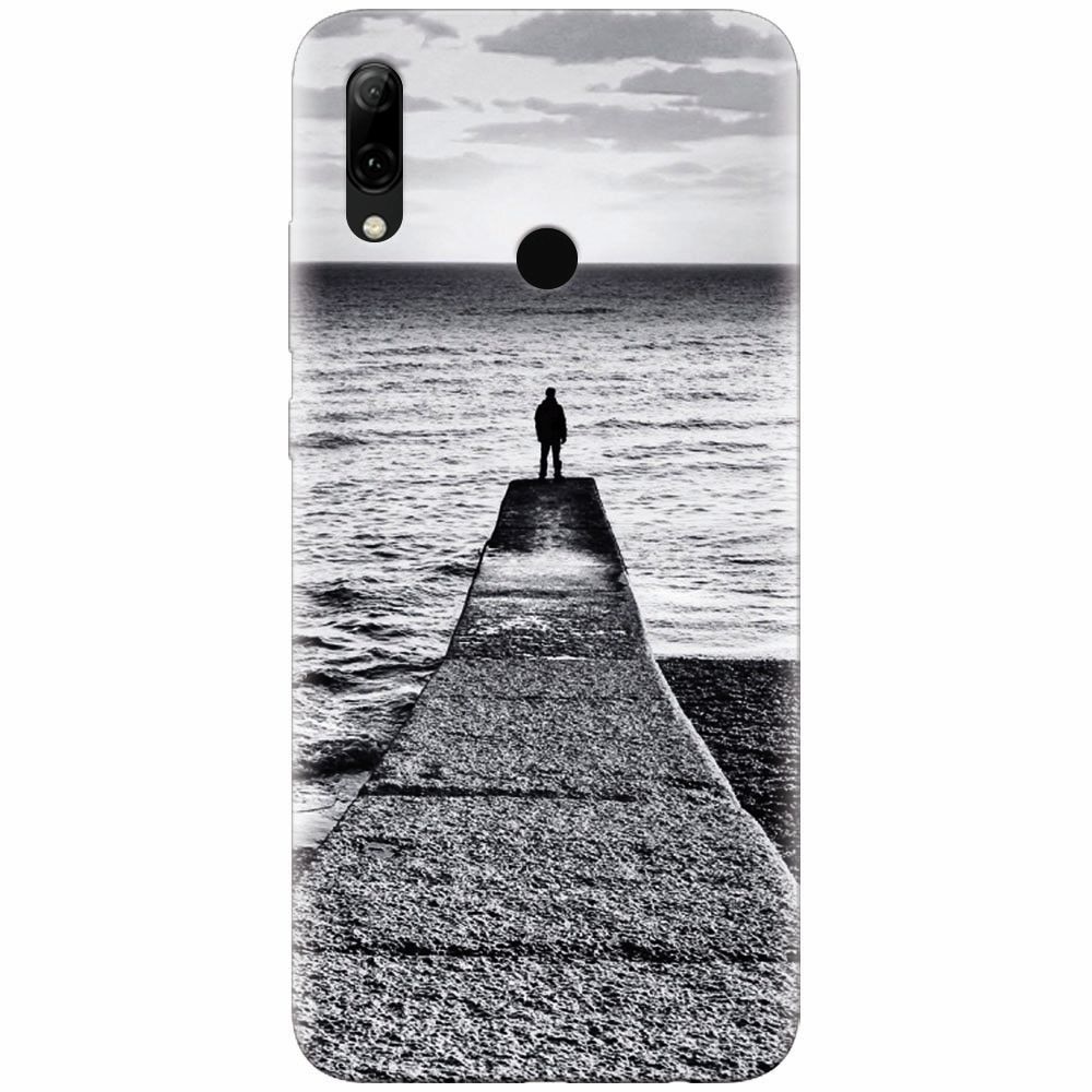Husa silicon pentru Huawei P Smart Z, Abstract Dock Man Grey