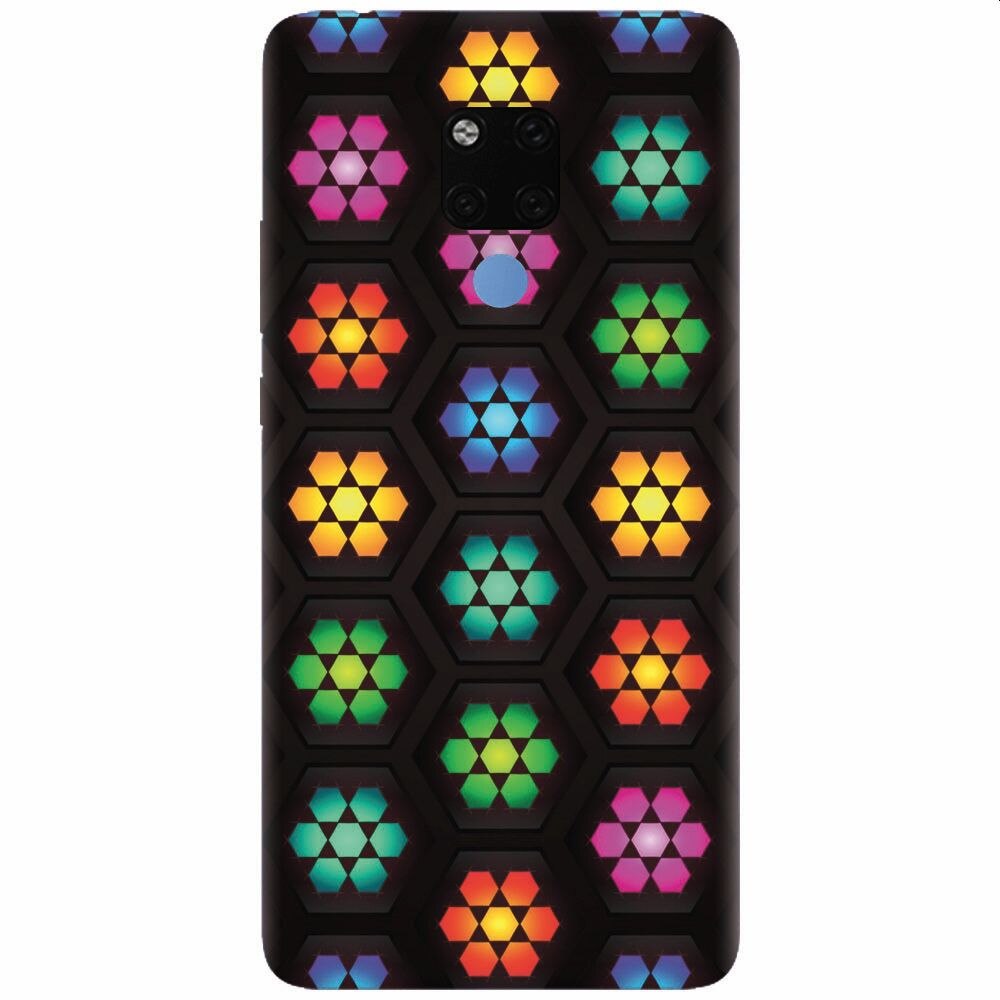 Husa silicon pentru Huawei Mate 20X, Kaleidoscope Mosaic Patterns