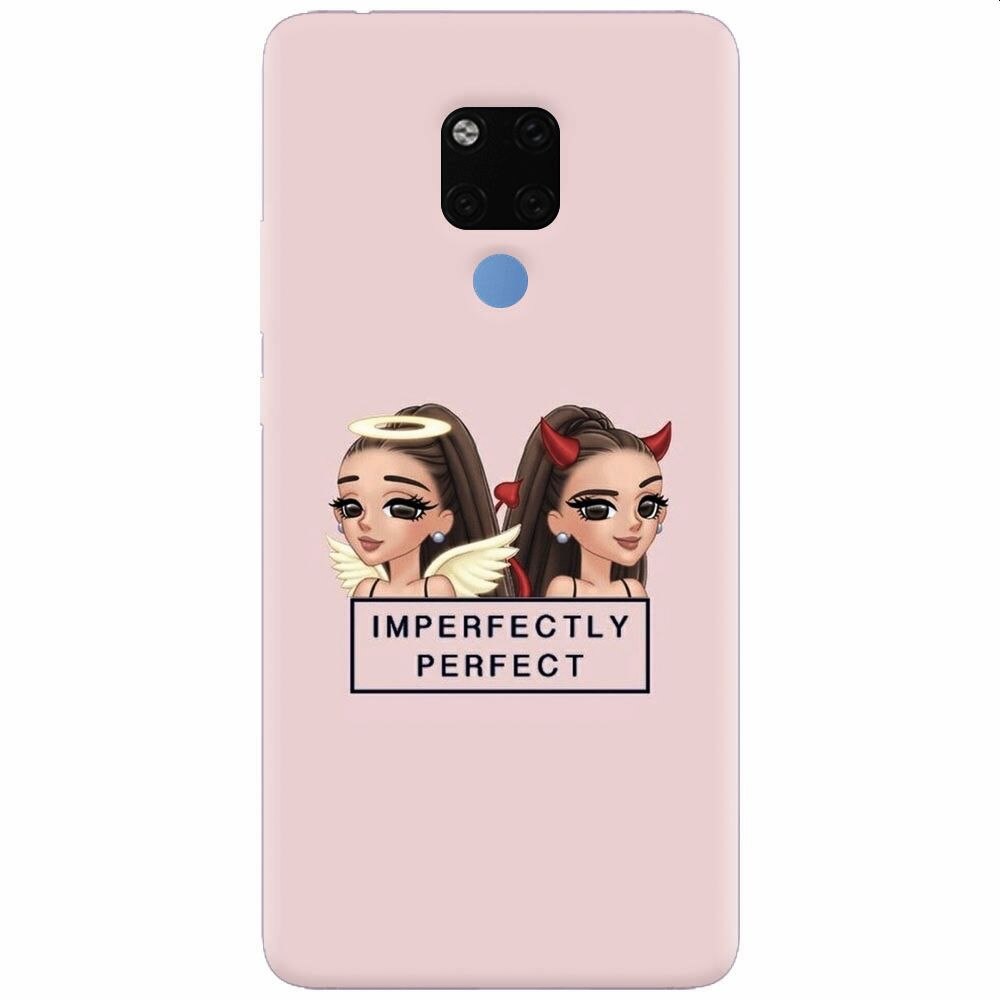 Husa silicon pentru Huawei Mate 20X, Imperfectly Perfect Pink