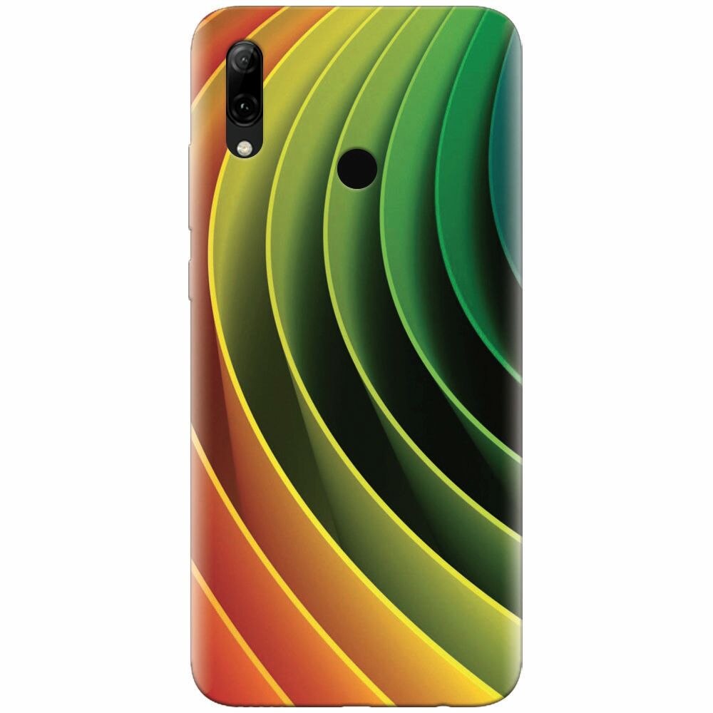Husa silicon pentru Huawei P Smart Z, 3D Multicolor Abstract Lines