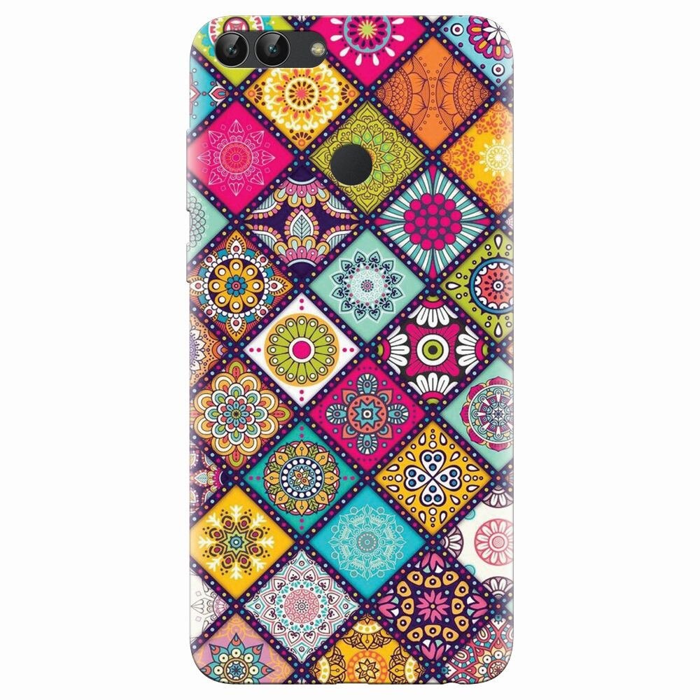 Husa silicon pentru Huawei P Smart, Mandala Pattern