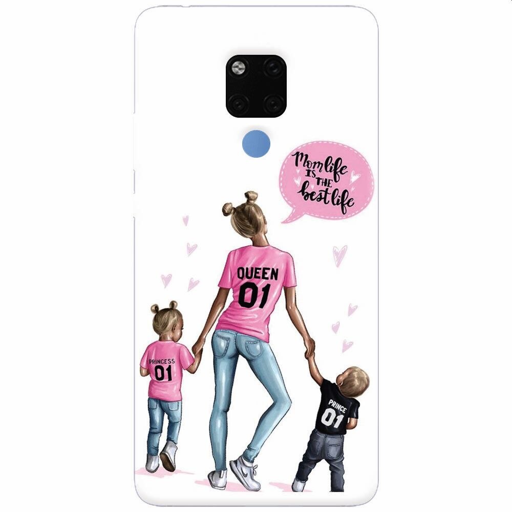Husa silicon pentru Huawei Mate 20X, Mom Life