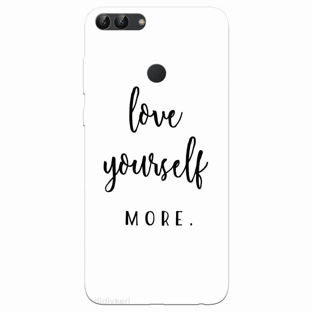 Husa silicon pentru Huawei P Smart, Love Yourself More