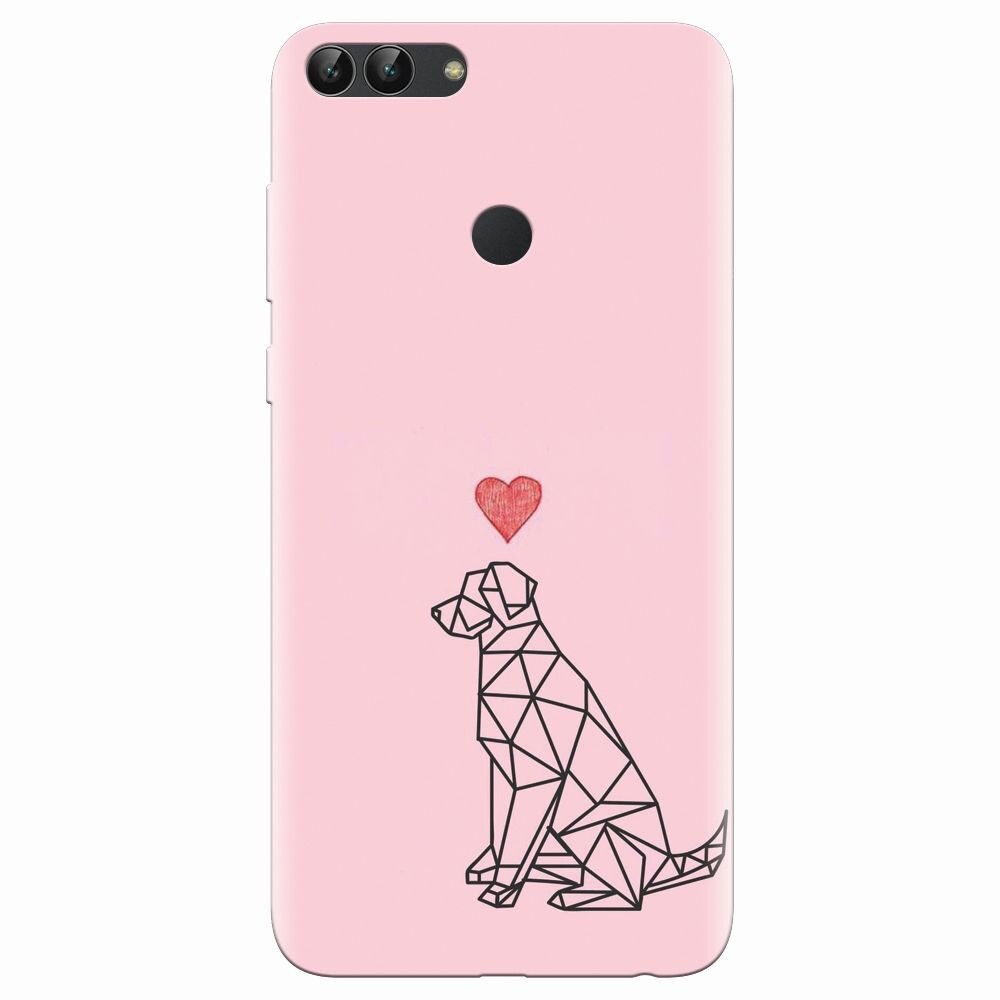 Husa silicon pentru Huawei P Smart, Love Dog