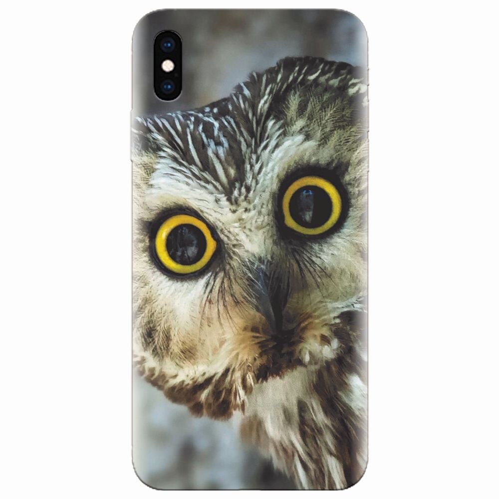 Husa silicon pentru Apple Iphone XS Max, Owl