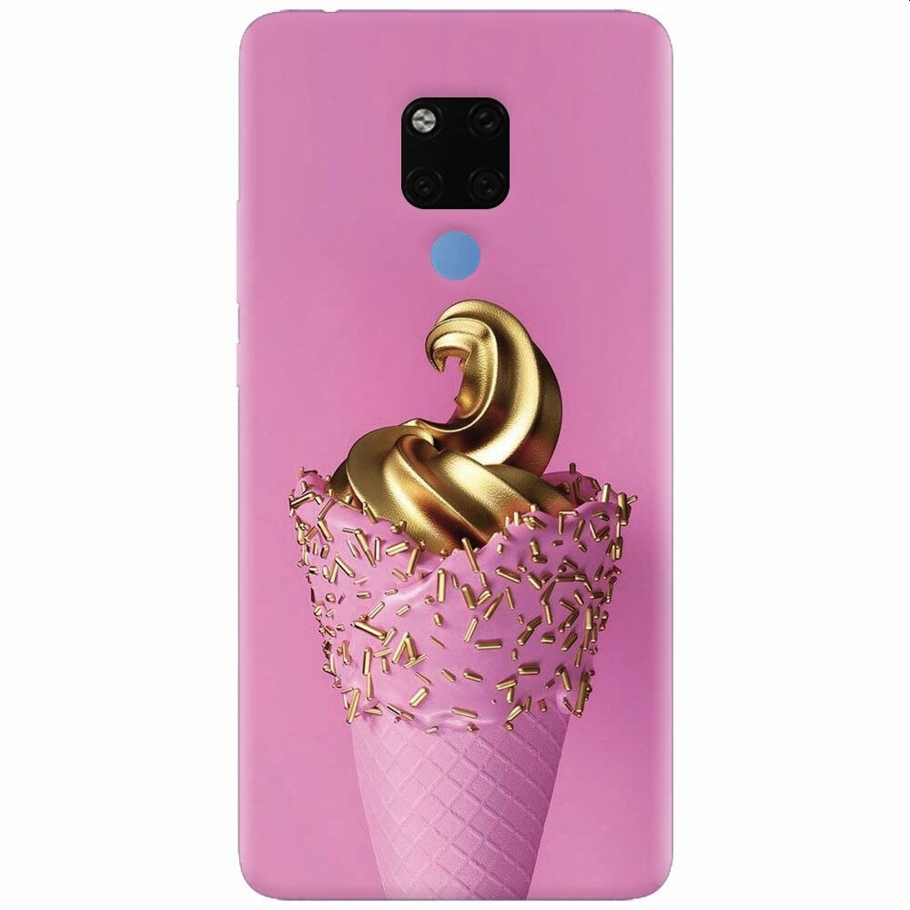 Husa silicon pentru Huawei Mate 20X, Icecream Gold
