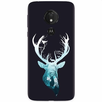 Husa silicon pentru Motorola Moto G7 Power, Cerb Husa silicon pentru Motorola Moto G7 Power, Cerb