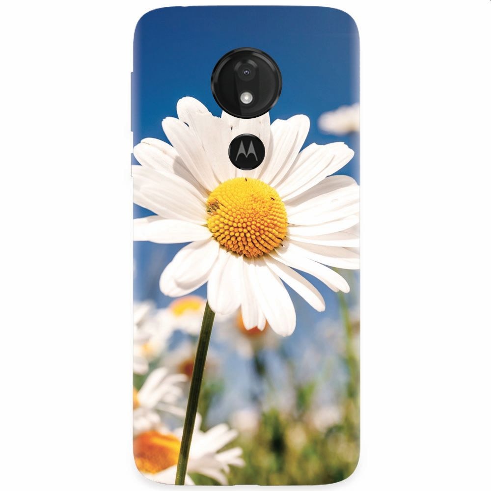 Husa silicon pentru Motorola Moto G7, Daisies Field Flowers