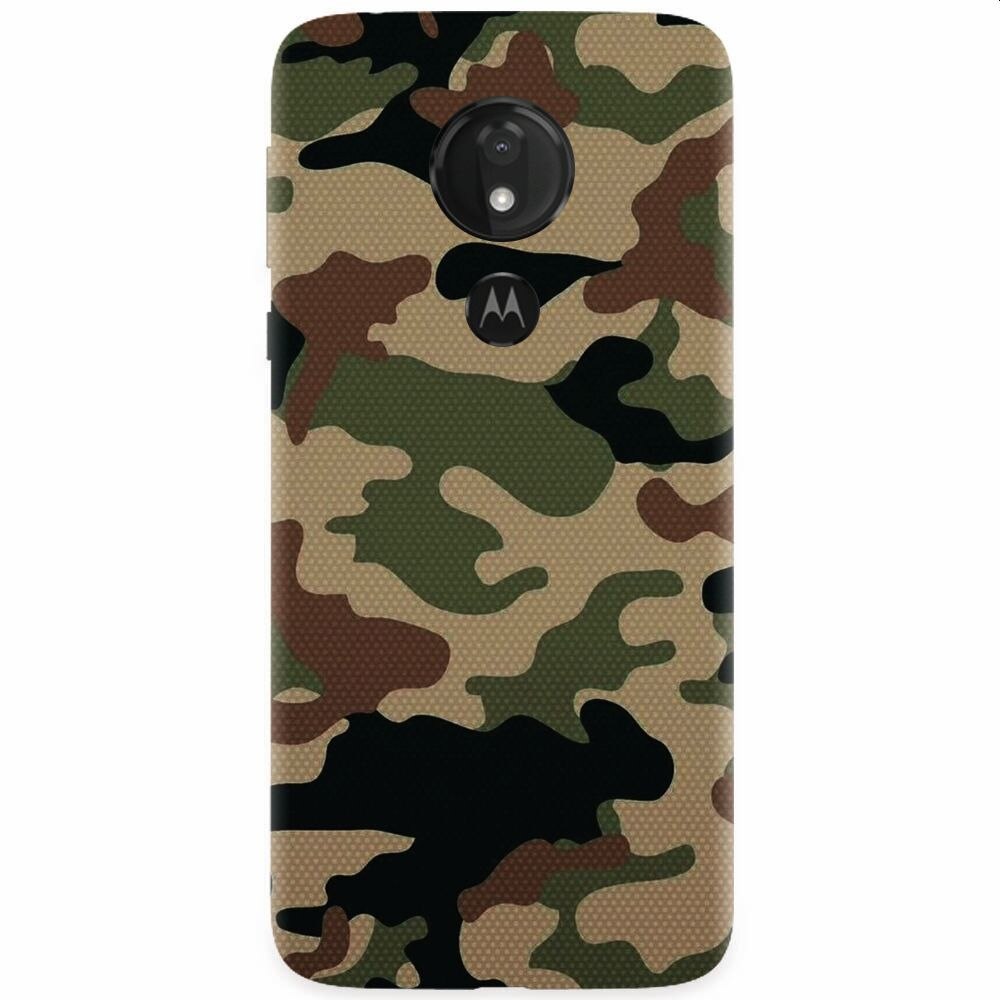 Husa silicon pentru Motorola Moto G7, Camuflaj