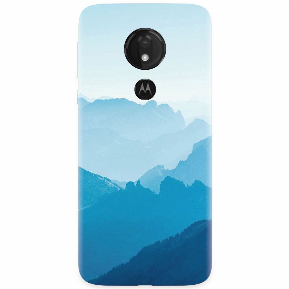 Husa silicon pentru Motorola Moto G7 Power, Blue Mountain Crests