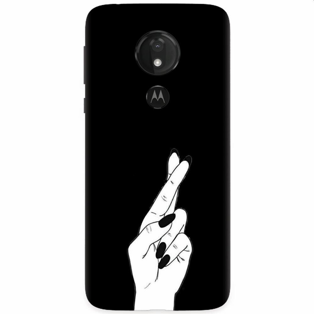 Husa silicon pentru Motorola Moto G7 Power, Finger Cross