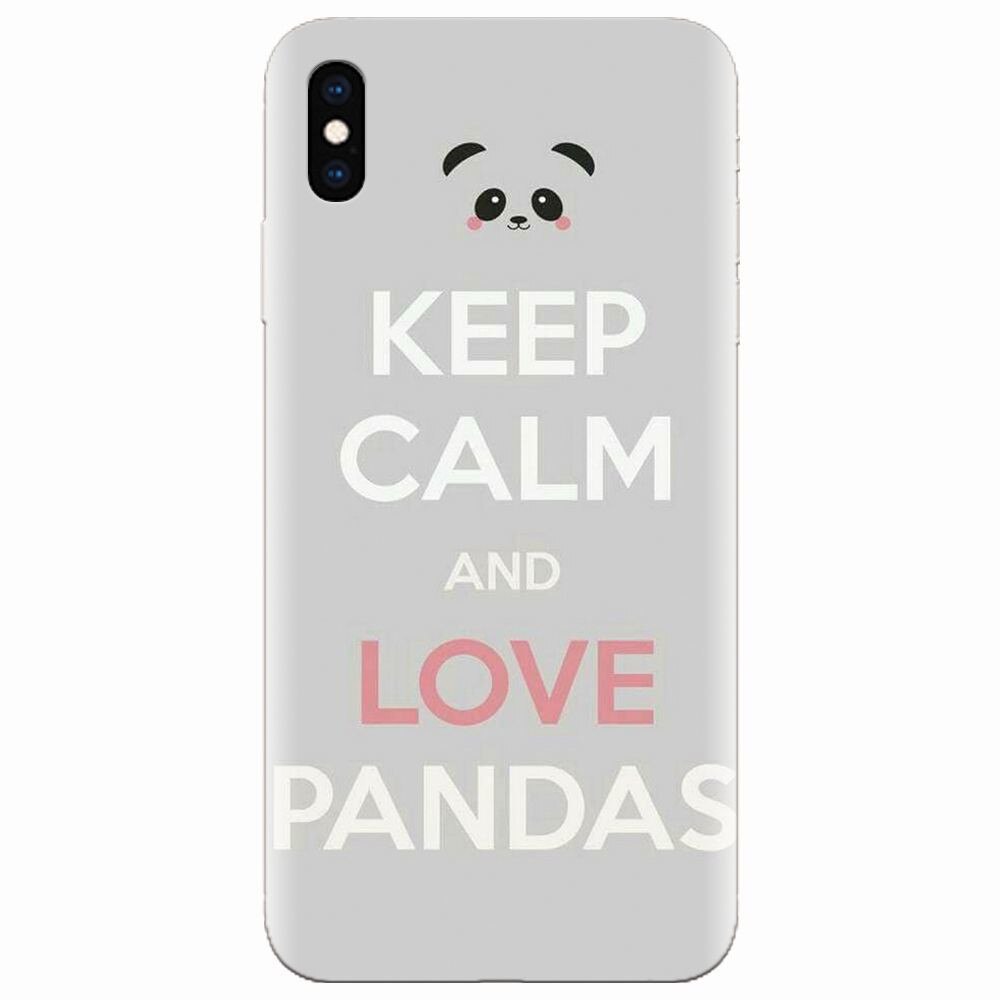 Husa silicon pentru Apple Iphone XS Max, Panda Phone