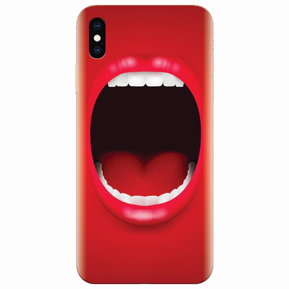 Husa silicon pentru Apple Iphone XS Max, Big Mouth