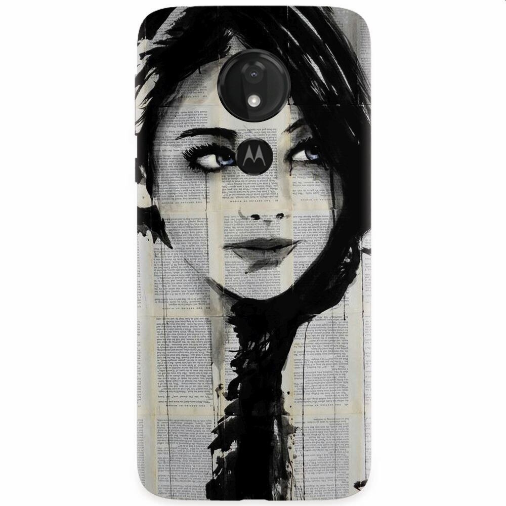 Husa silicon pentru Motorola Moto G7, Blue Eyes