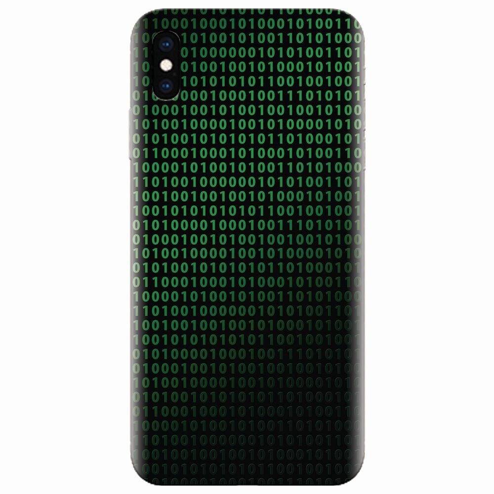 Husa silicon pentru Apple Iphone XS Max, Binary Code