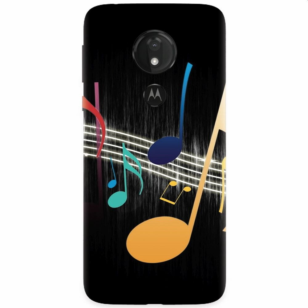 Husa silicon pentru Motorola Moto G7 Power, Colorful Music