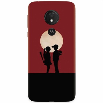 Husa silicon pentru Motorola Moto G7 Power, Boy Girl Love Story Husa silicon pentru Motorola Moto G7 Power, Boy Girl Love Story