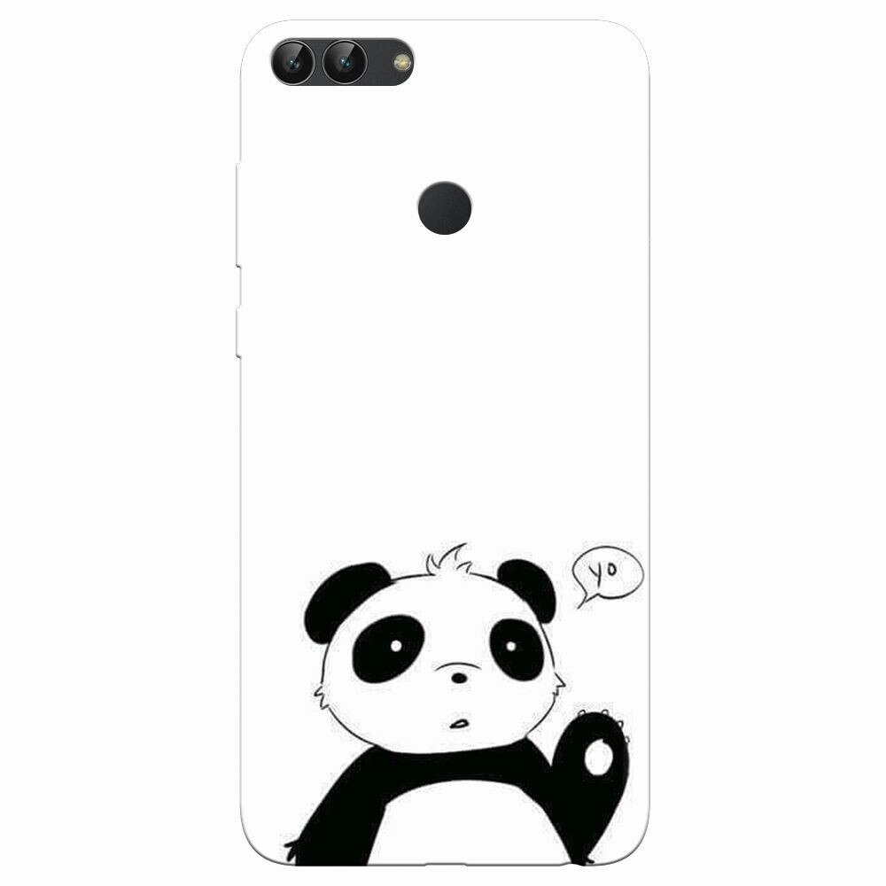 Husa silicon pentru Huawei P Smart, Panda Cellphone