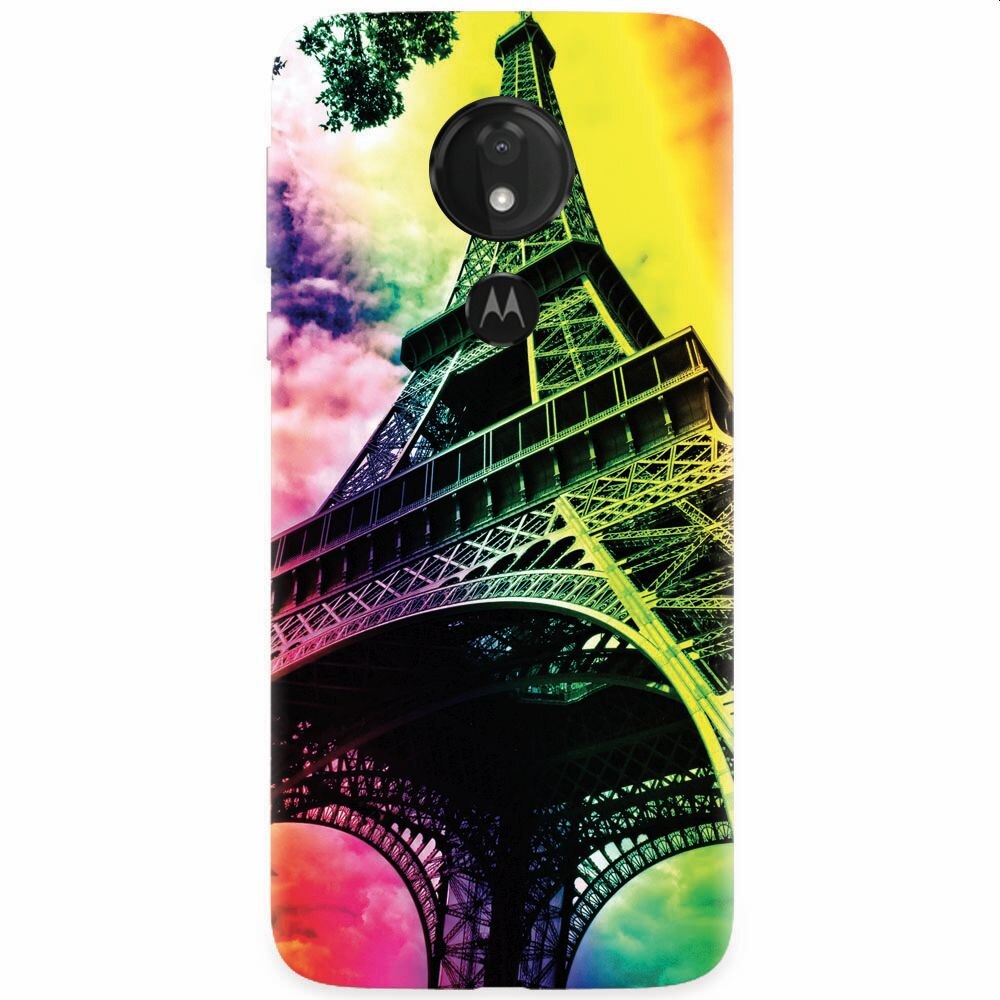 Husa silicon pentru Motorola Moto G7 Power, Eiffel Tower 002