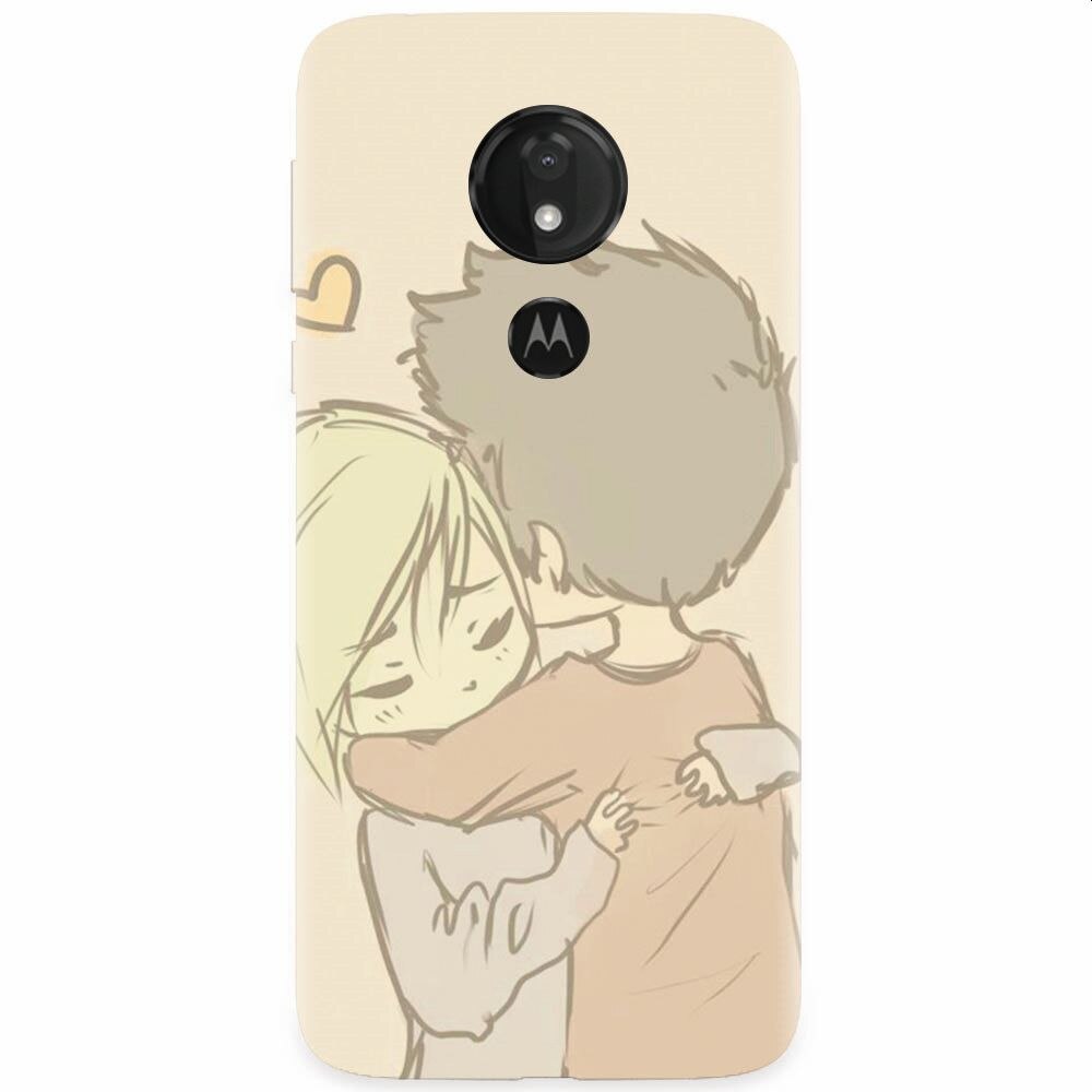 Husa silicon pentru Motorola Moto G7 Power, Couple Hug