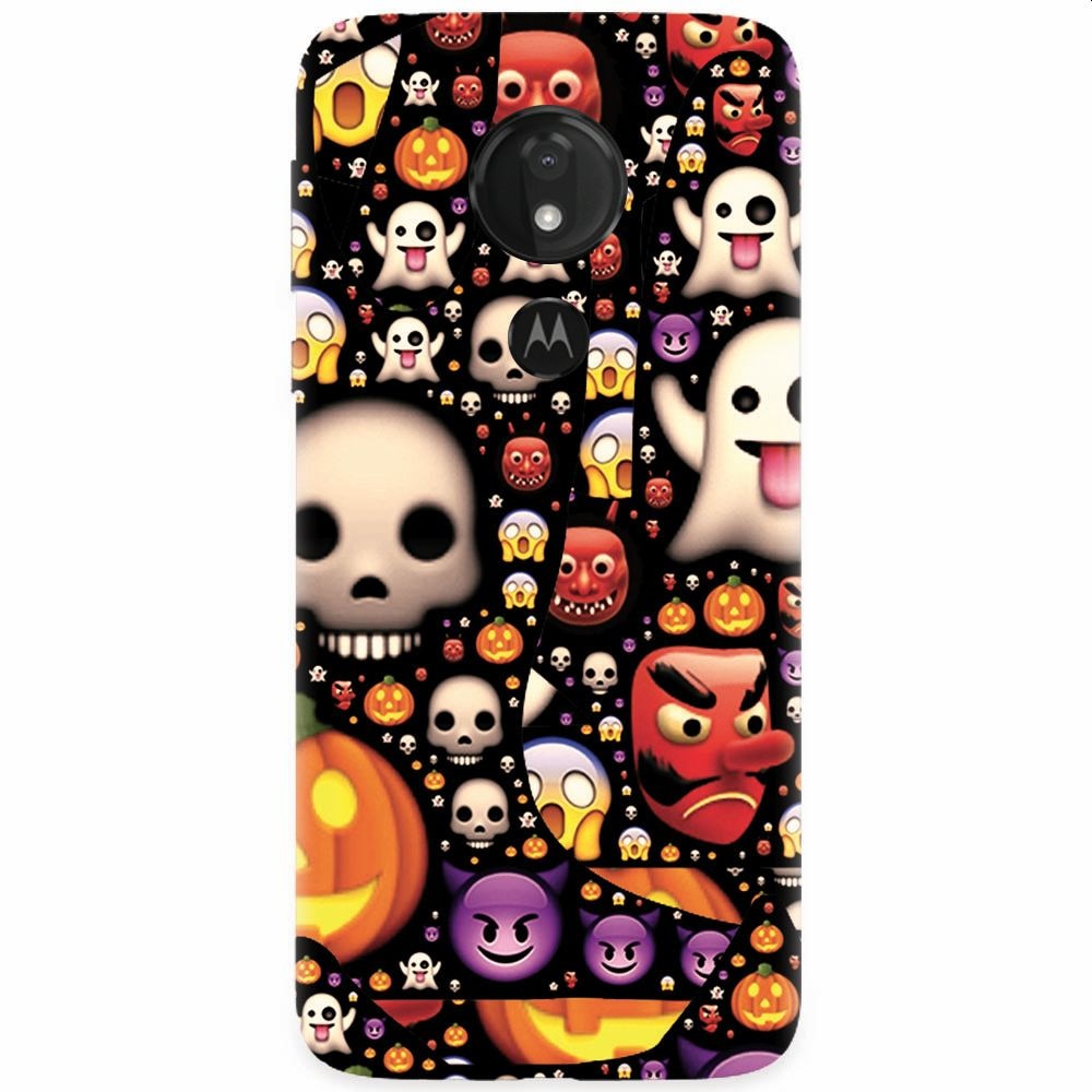 Husa silicon pentru Motorola Moto G7 Power, Emoji Mess