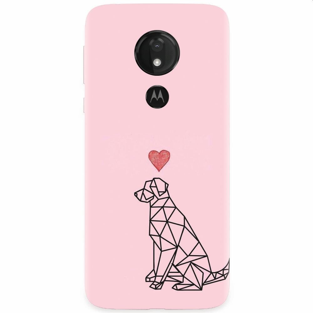 Husa silicon pentru Motorola Moto G7 Power, Love Dog
