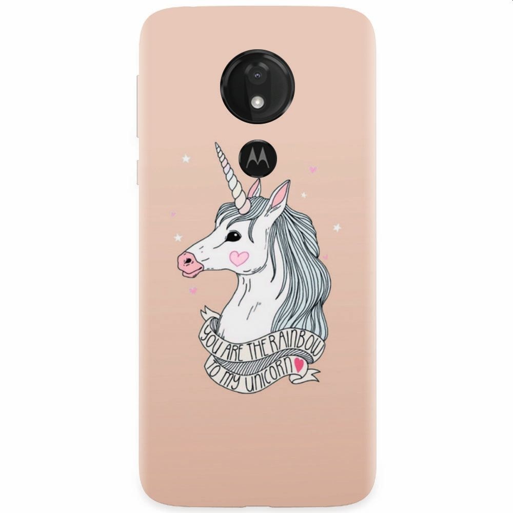Husa silicon pentru Motorola Moto G7, Cute Rose Gold