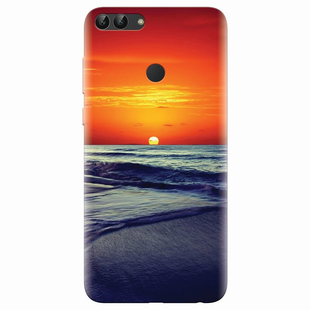 Husa silicon pentru Huawei P Smart, Ocean Sunset