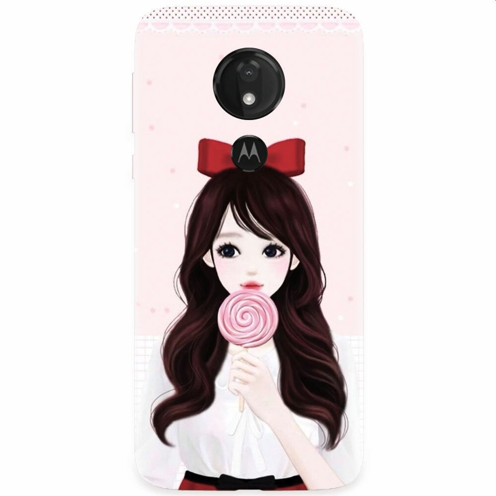Husa silicon pentru Motorola Moto G7, Girly 001
