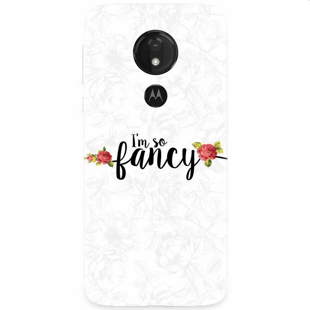Husa silicon pentru Motorola Moto G7, Im So Fancy Floral