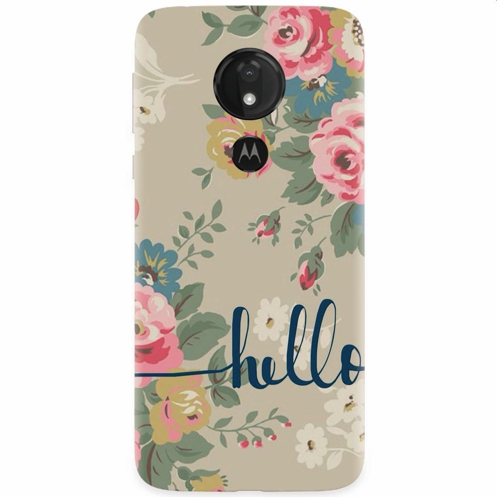 Husa silicon pentru Motorola Moto G7 Power, Cute Flower Phone