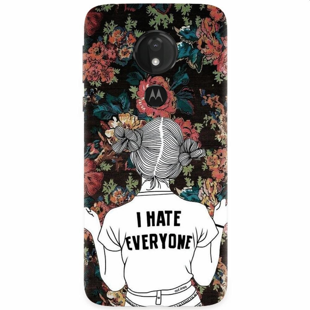 Husa silicon pentru Motorola Moto G7 Power, I Hate Everyone