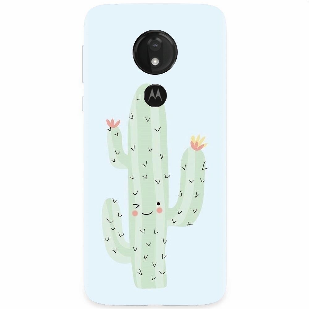 Husa silicon pentru Motorola Moto G7, Cactus