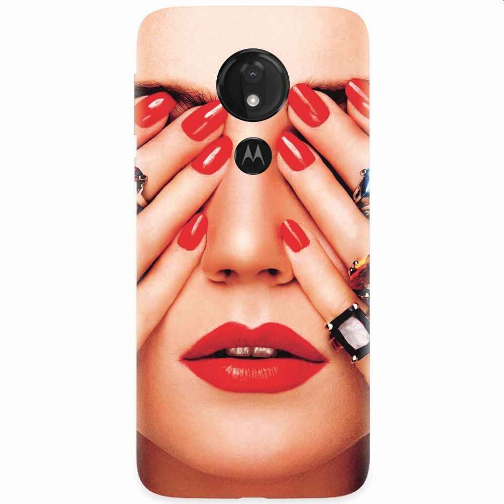 Husa silicon pentru Motorola Moto G7, Rings On All Fingers