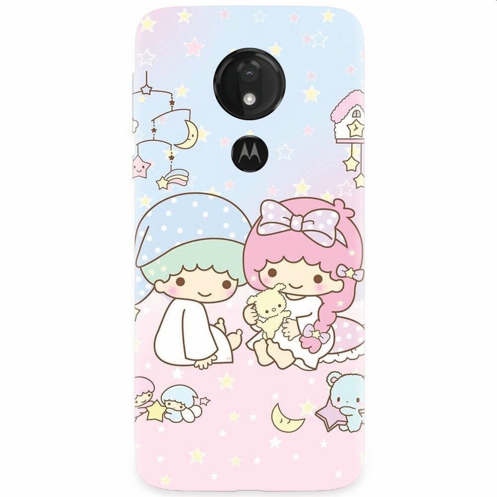 Husa silicon pentru Motorola Moto G7 Power, Little Twins
