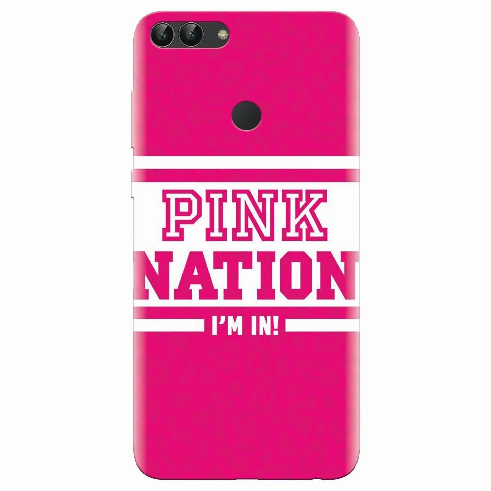 Husa silicon pentru Huawei P Smart, Pink Nation