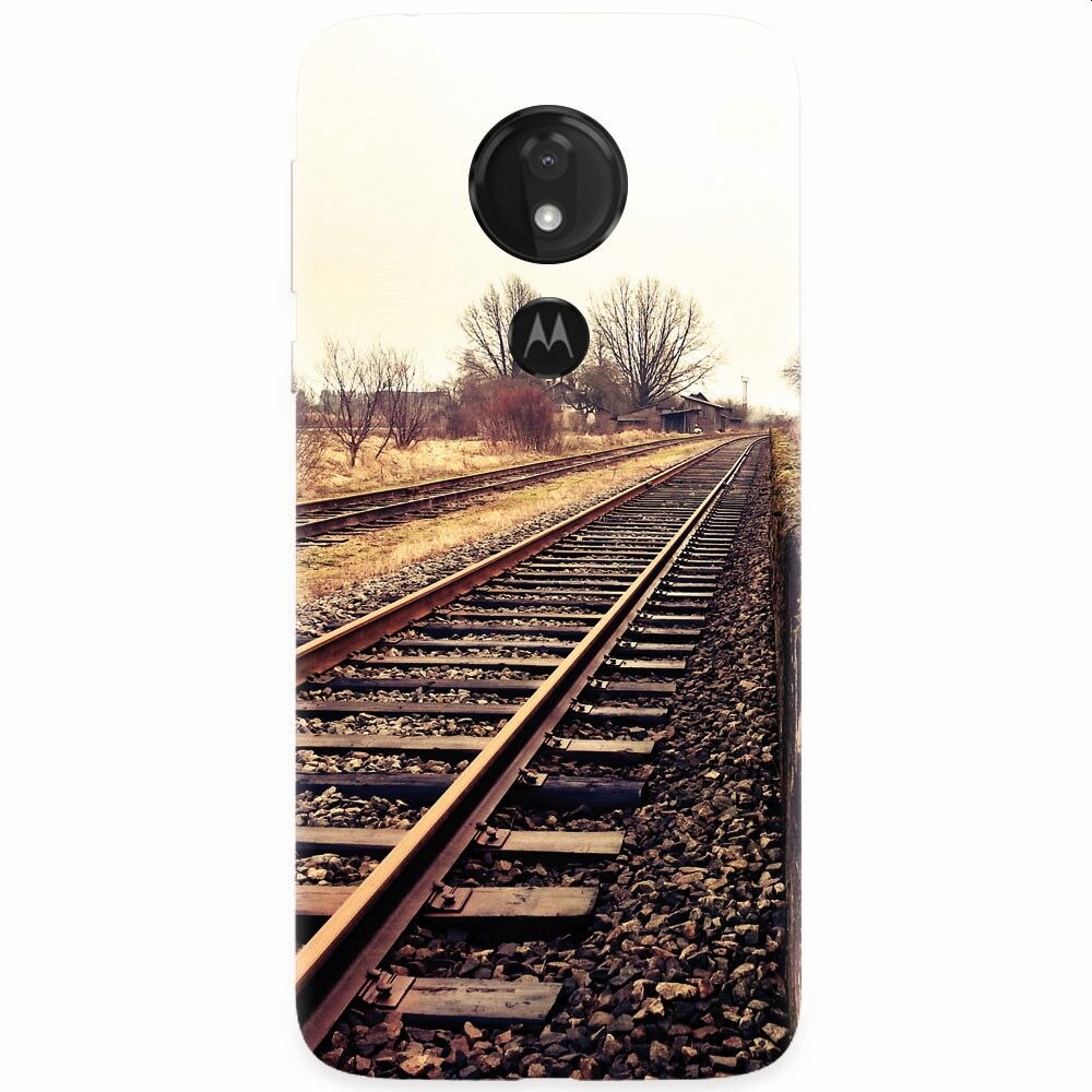 Husa silicon pentru Motorola Moto G7, Railroad