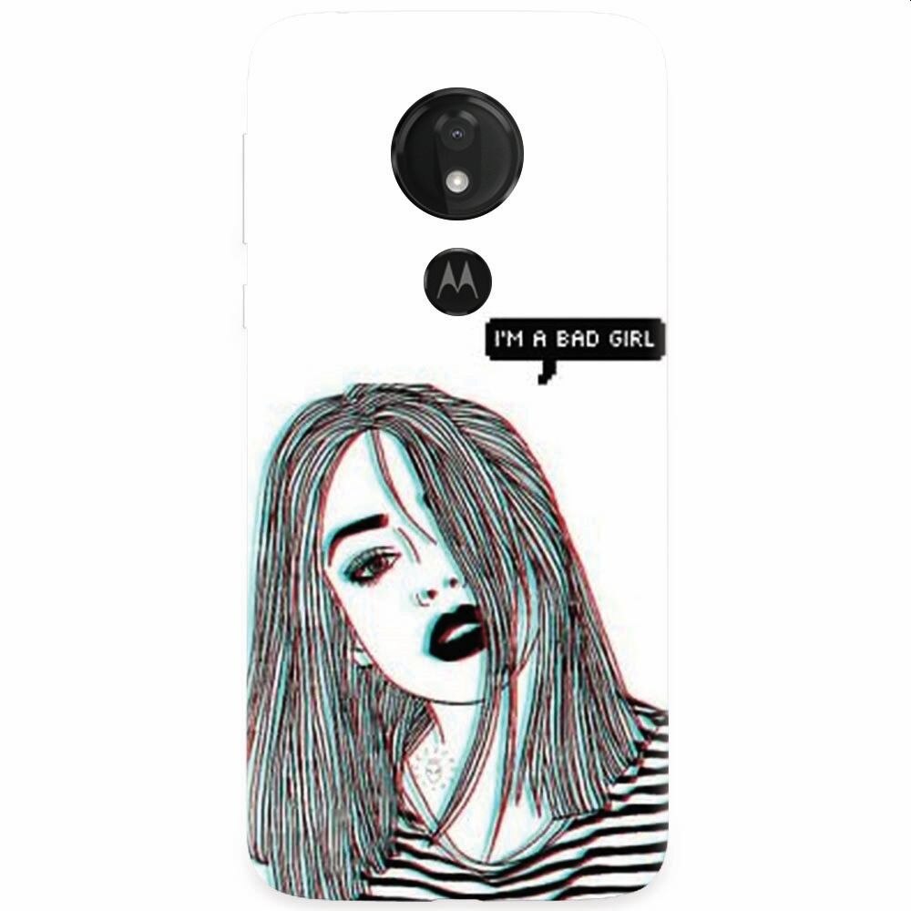 Husa silicon pentru Motorola Moto G7, Im A Bad Girl
