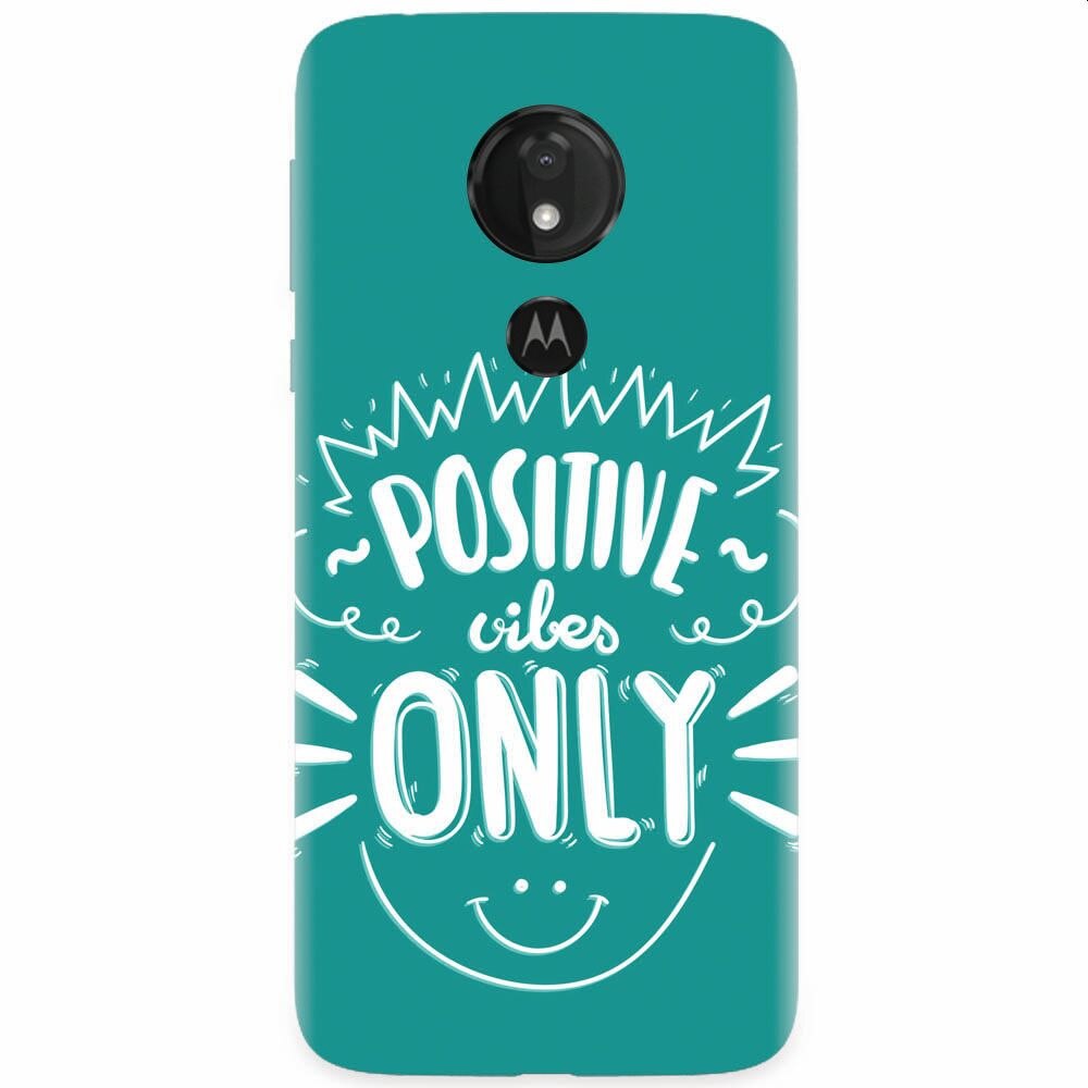 Husa silicon pentru Motorola Moto G7, Positive Vibes