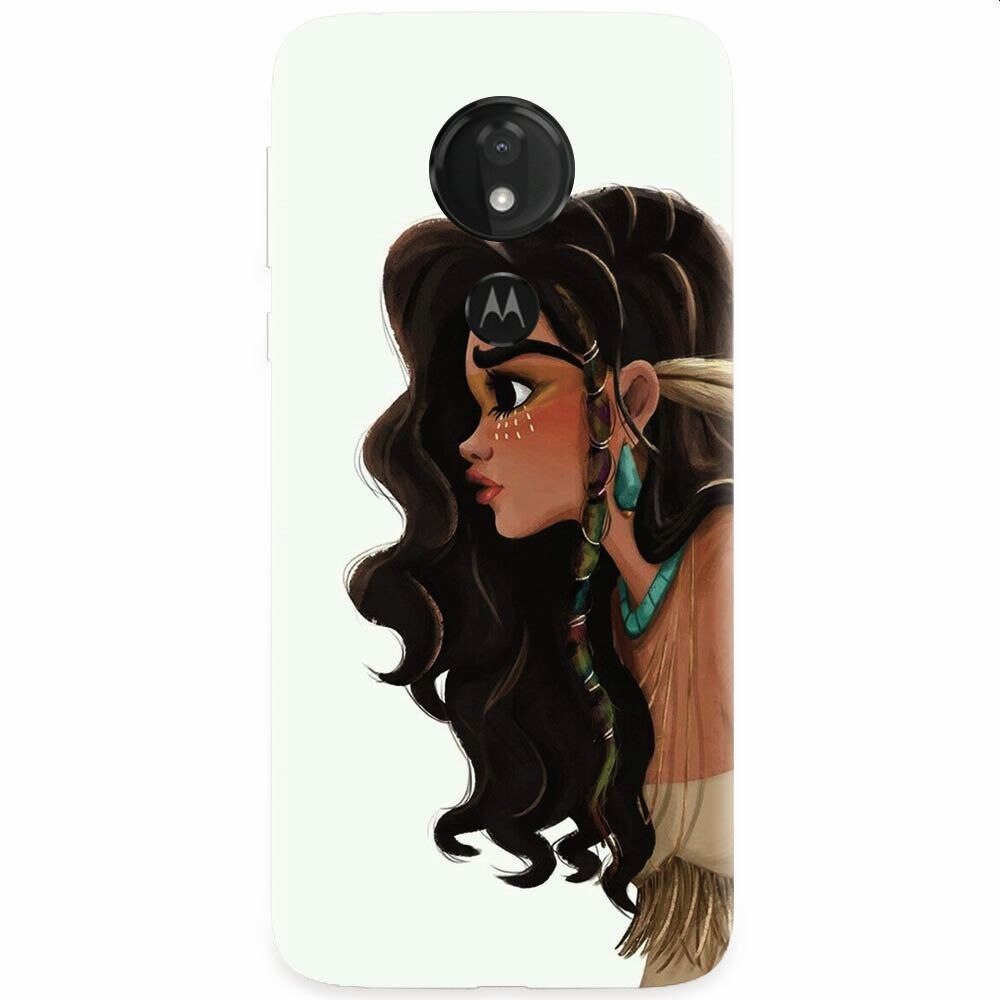 Husa silicon pentru Motorola Moto G7, Indian Girl