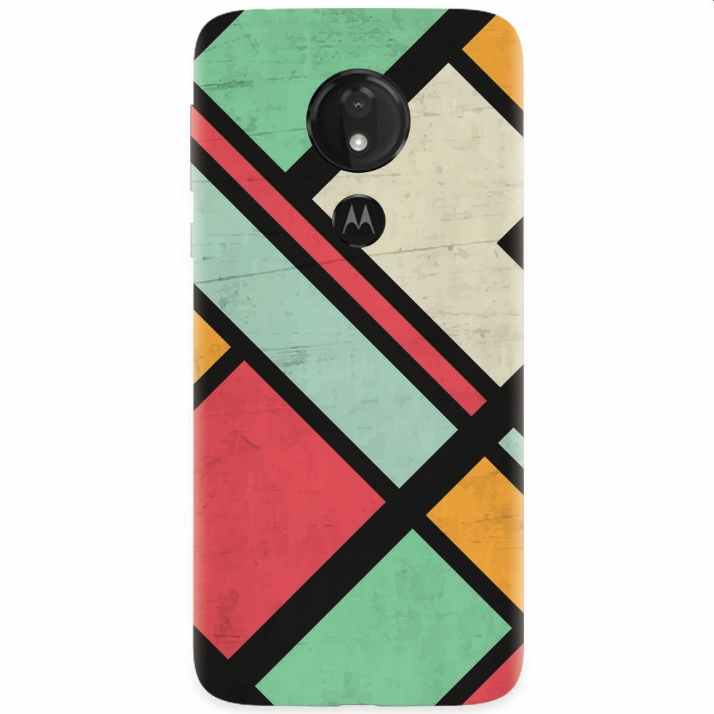 Husa silicon pentru Motorola Moto G7, Retro Grunge