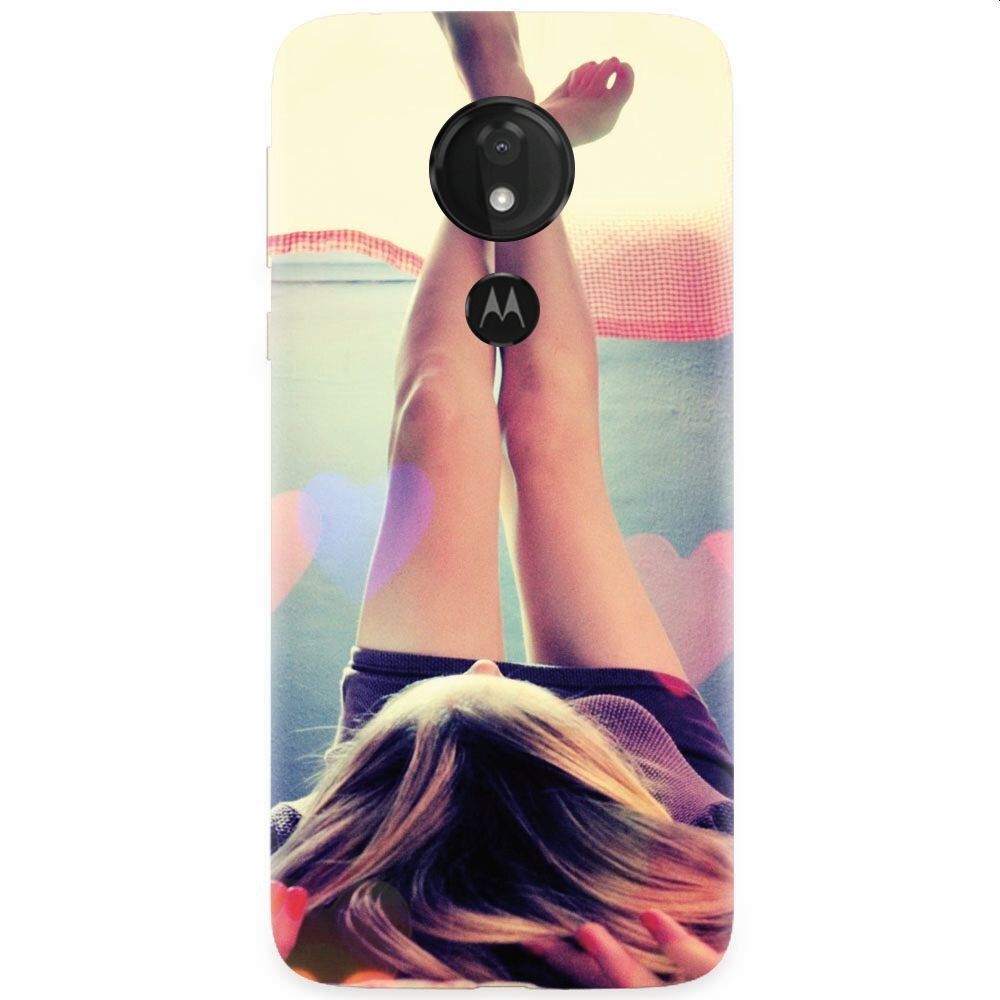 Husa silicon pentru Motorola Moto G7 Power, Relax Girl