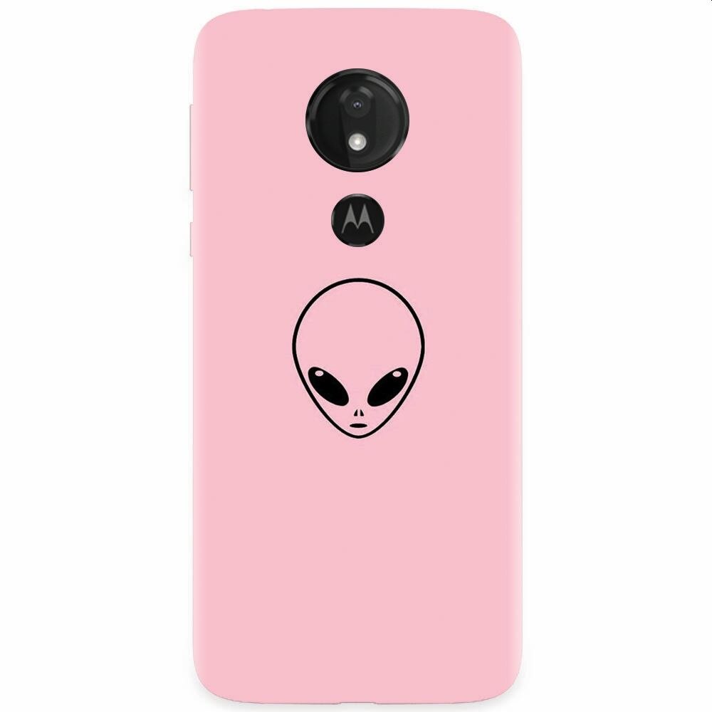 Husa silicon pentru Motorola Moto G7 Power, Pink Alien