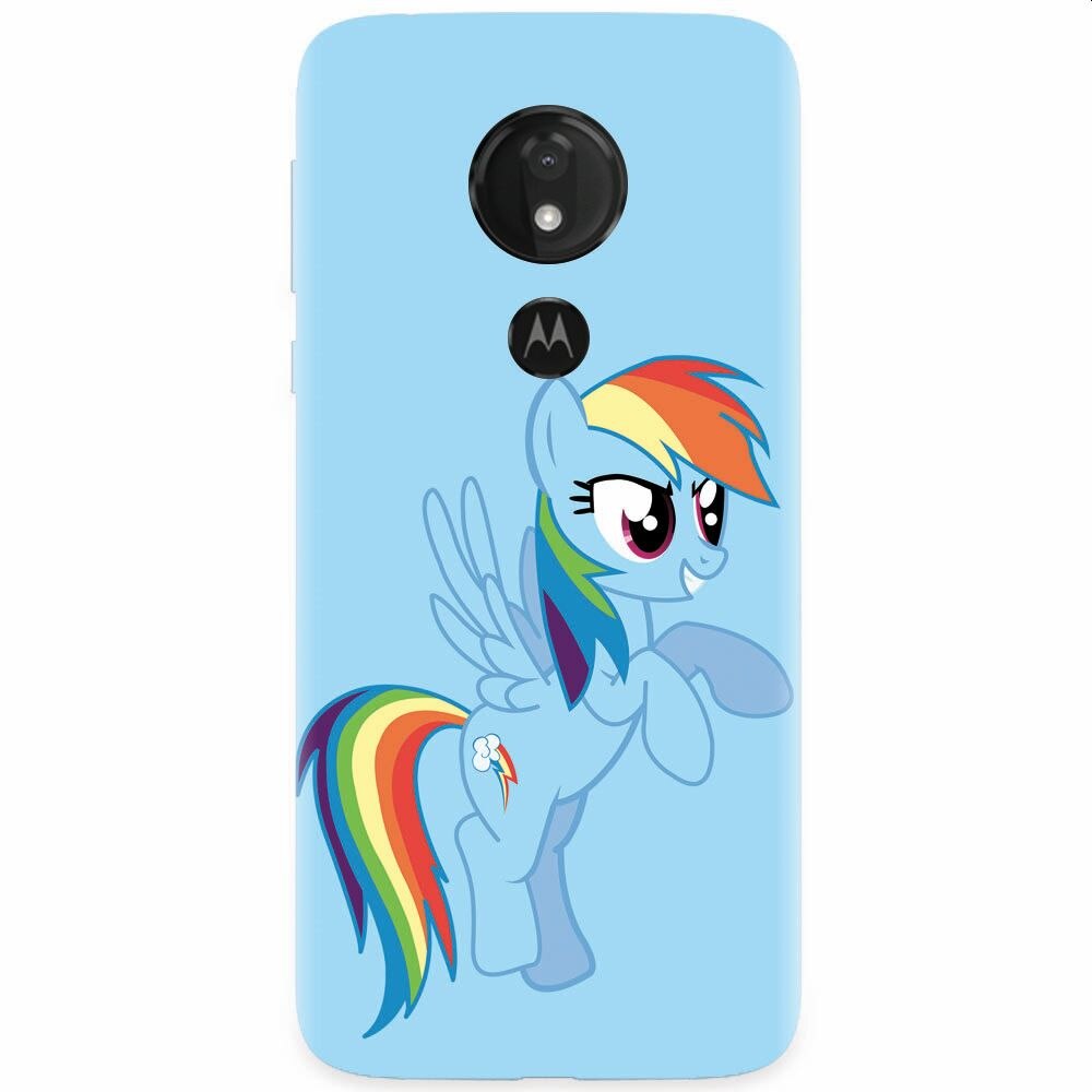 Husa silicon pentru Motorola Moto G7 Power, Rainbow Dash