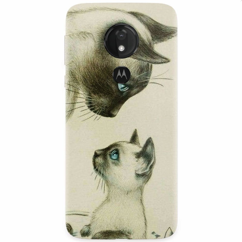 Husa silicon pentru Motorola Moto G7 Power, Little Cat
