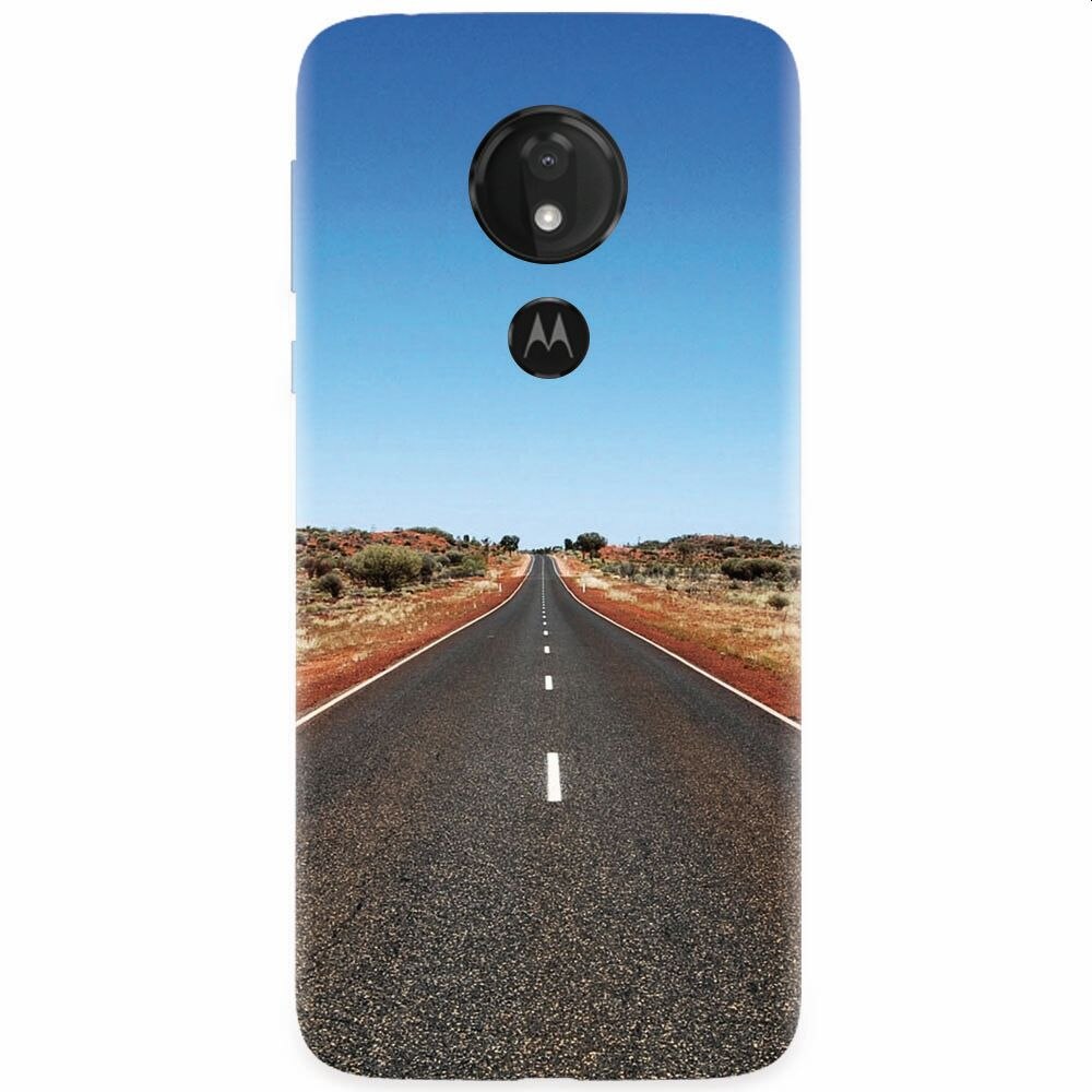 Husa silicon pentru Motorola Moto G7 Power, Road To Future